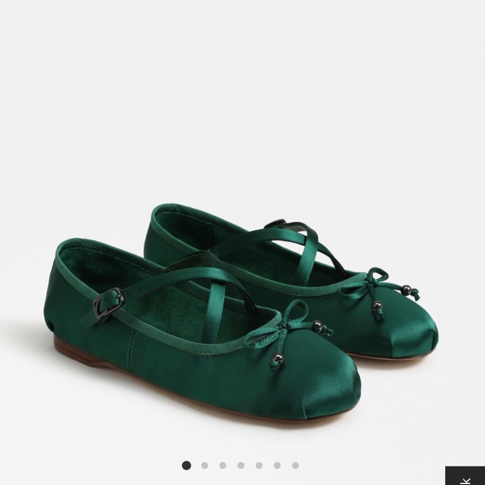 Emerald Green Ballet flats